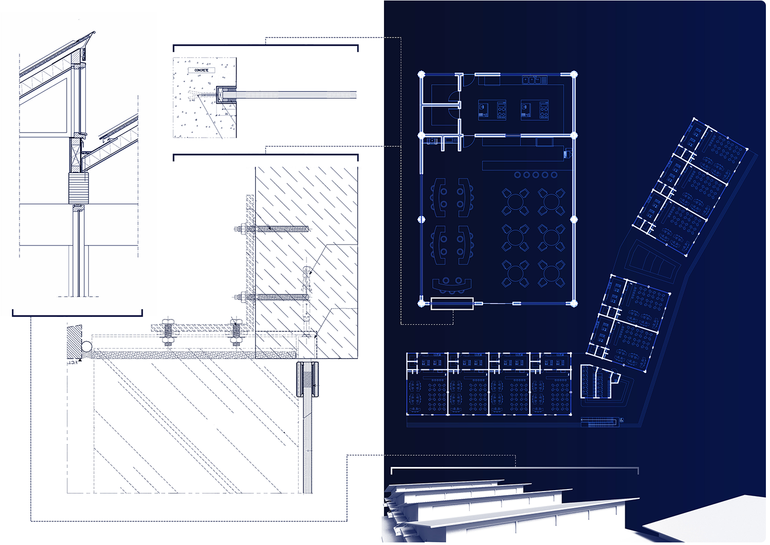 Sawtooth Food Strip_Construction Details-Floor Plan